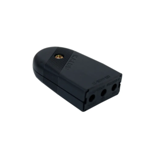 Enchufe Hembra SUPER 2 B + T Negro KALOP