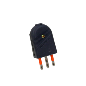 Enchufe Macho 10A 3 PTS Negro KALOP