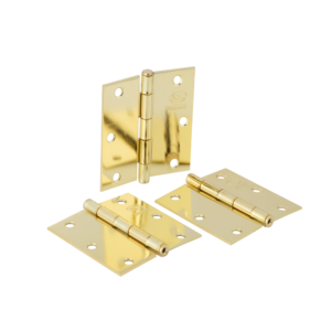 Bisagra Acero 3.5" x 3.5" ODIS Bronce Pulido X3 BLISTER