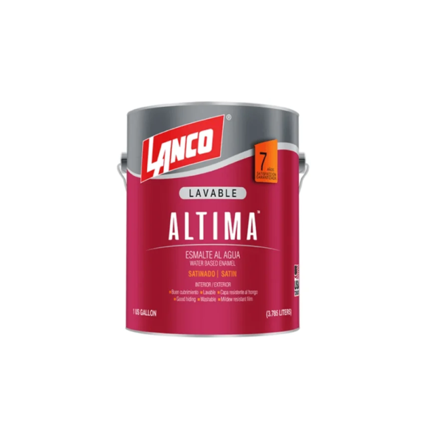 TINETA ESMALTE AL AGUA SAT. ALTIMA BCO LANCO