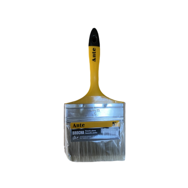 BROCHA 5" MANGO PLASTICO AMARILLO ANTE