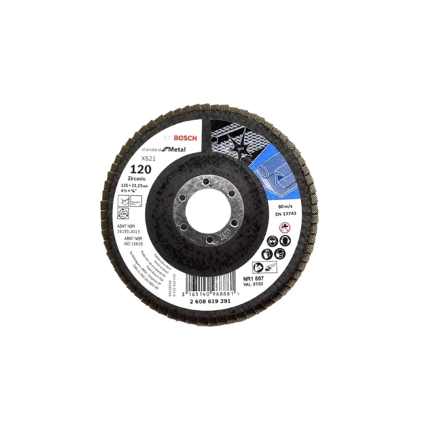 Disco Lija 4 1/2" Esmeril Grano 120