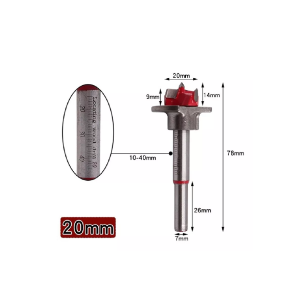 BROCA FORSTNER 20mm PARA BISAGRAS ANTE
